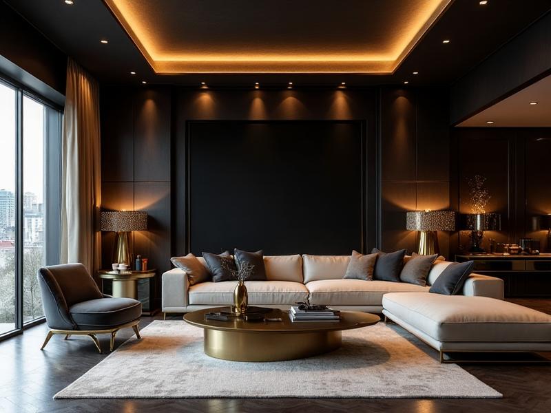 Modern luxury interior living room