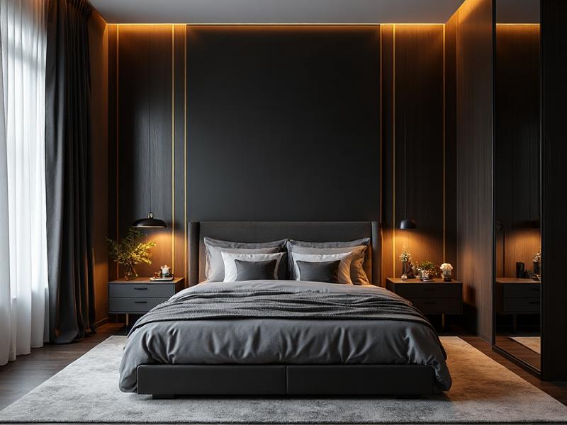 Stylish interior bedroom design